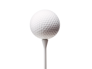 a golf ball on a tee