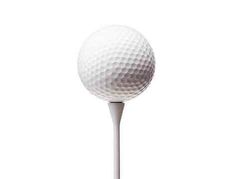a golf ball on a tee