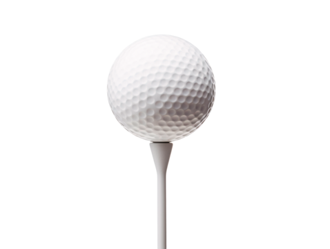 a golf ball on a tee