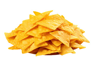 a pile of tortilla chips