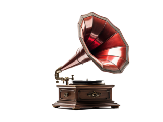 a close up of a gramophone