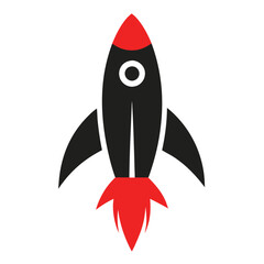 This printable vector design features a rocket ship line art logo icon, symbolizing business speed and growth. Perfect for branding, marketing materials, and innovative projects.