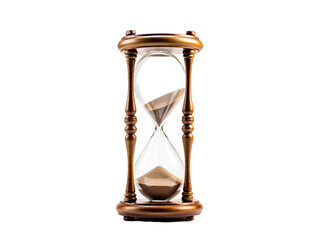 a sand running through a hourglass