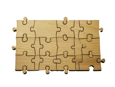 a puzzle piece with missing pieces