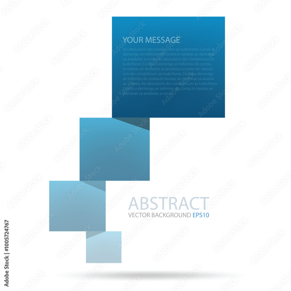 Poster infographic graphic geometric triangle overlap vector layer background for text and message design