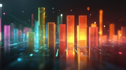 Colorful Data Visualization with Abstract Lights