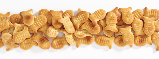 Crackers in the shape of fish