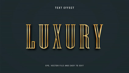 Classic gold text effect