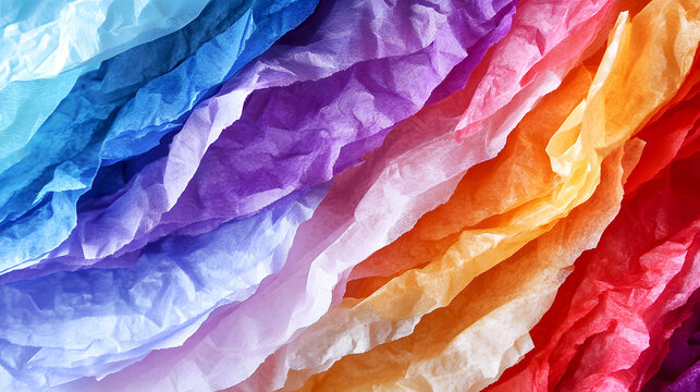 Colorful Tissue Paper Sheets for Crafting Projects