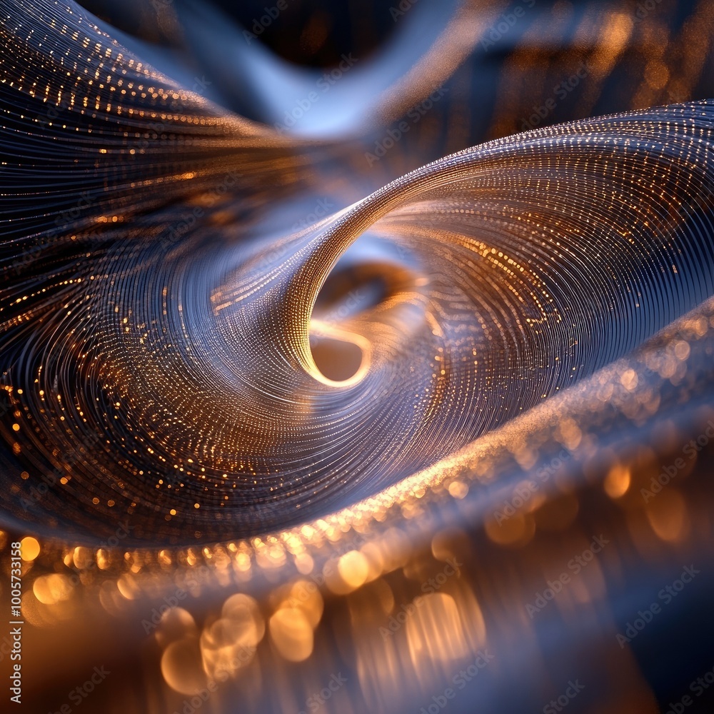 Poster abstract swirling patterns of light and texture, creating a mesmerizing display of warmth and motion