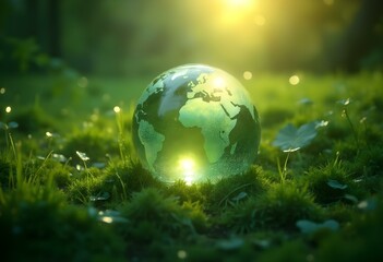earth ecology in the grass 