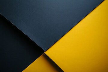 Abstract Composition of Blue and Yellow