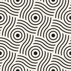 Vector seamless pattern. Modern stylish abstract texture. Repeating geometric tiles