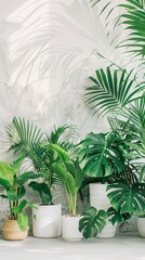 Obraz premium Plant decor with room for personalized text overlay
