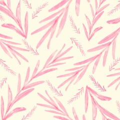 Pink leaves