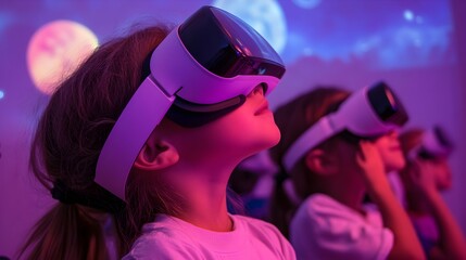 Children Exploring Outer Space Through Interactive Virtual Reality Field Trip