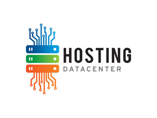 Hosting logo symbol or icon template