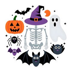 Halloween Silhouettes of the Supernatural for Spooky Nights and Kids set items