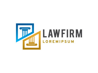 Law Firm logo symbol or icon template