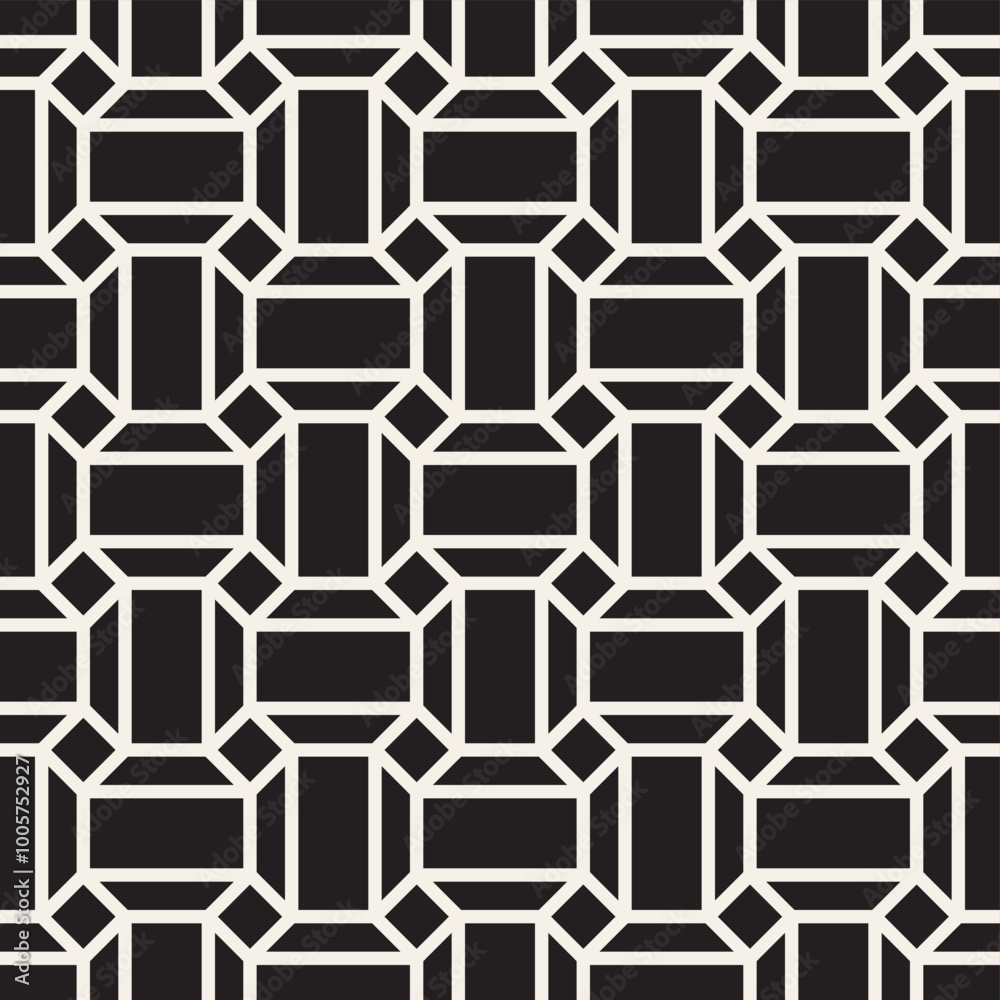 Wall mural vector seamless pattern. modern stylish abstract texture. repeating geometric tiles