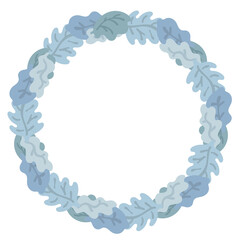 氷の落ち葉リース⭐︎PNG