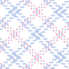 Vector checkered pattern. Tartan, textured seamless twill for flannel shirts, duvet covers, other autumn winter textile mills. Vector Format