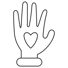 Donate and Giving Line Art