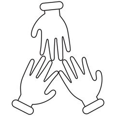 Donate and Giving Line Art