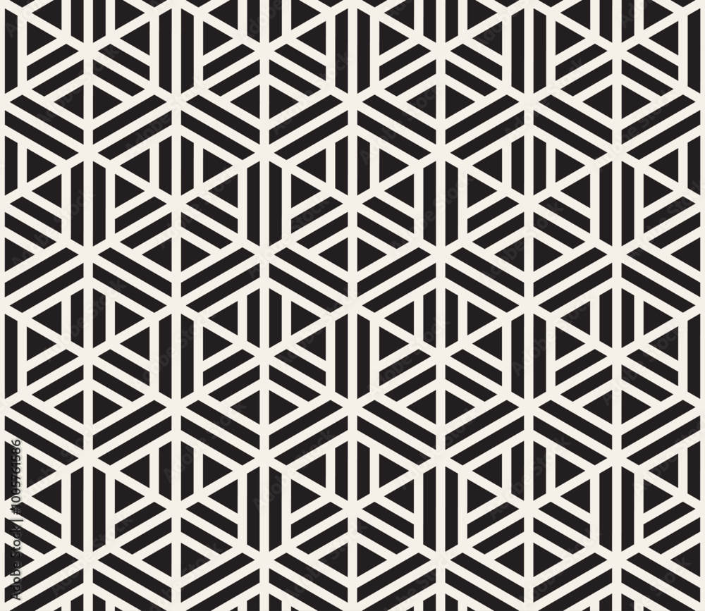 Wall mural vector seamless pattern. modern stylish abstract texture. repeating geometric tiles