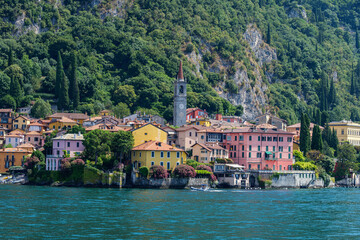 City of Varenna on Lake Como, summer holidays, Italy. 23.08.2024