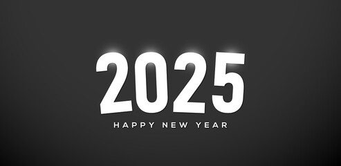 2025 Happy New Year Greeting Card