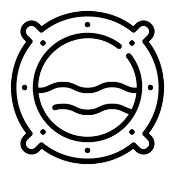 recommend clip art: porthole line icon
