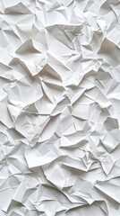 Subtle crumpled paper texture in soft white, evoking a tactile, organic feel with a clean, minimalist look