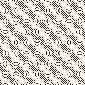 Vector seamless pattern. Modern stylish abstract texture. Repeating geometric tiles