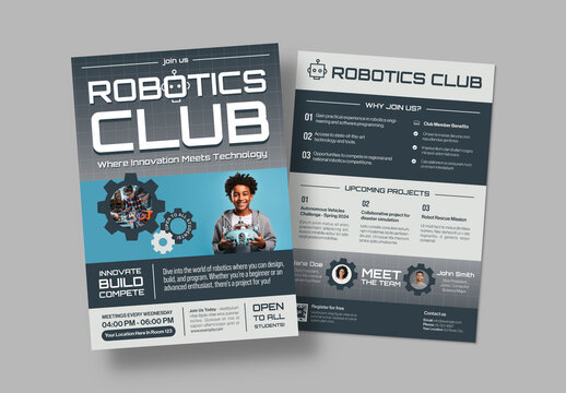 Robotics Club Flyer Layout