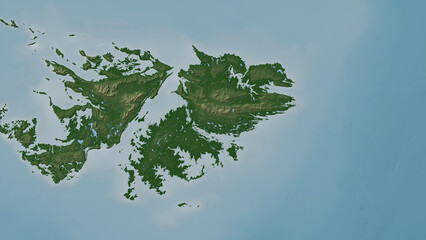 East Falkland Island. Falkland Islands. Physical © zelwanka