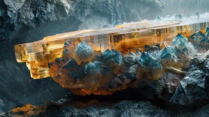 Crystal Formations: A Close-Up Look at a Stunning Geode