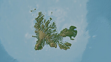 Grande-Terre Island. French Southern and Antarctic Lands. Physical © zelwanka