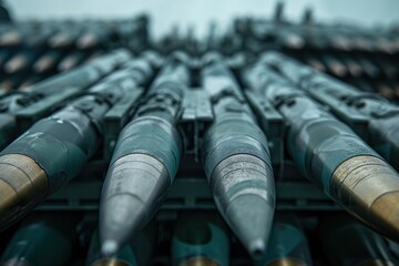 Global arms market experiences unprecedented growth with advanced missile systems displayed prominently