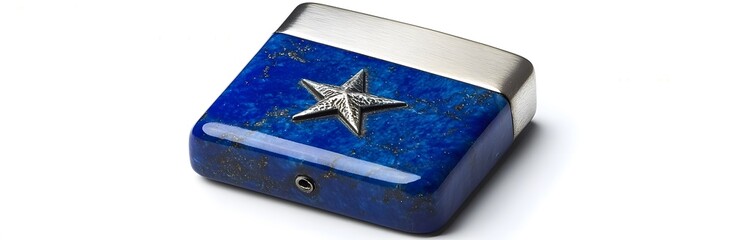 Blue Star-Embellished Boxes
