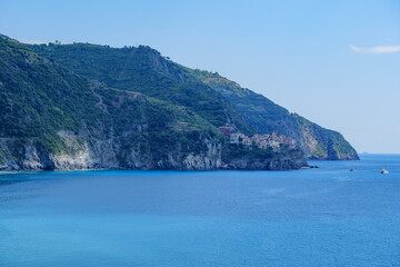 Naklejka premium Ligurian shore, Cinque Terre italy