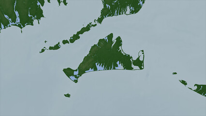 Martha's Vineyard Island. United States. Physical © zelwanka