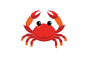 Cute Crab vector art illustration