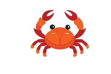 Cute Crab vector art illustration
