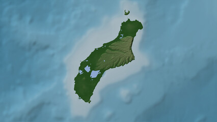 Niihau Island. United States. Physical © zelwanka