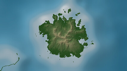 Ponape Island. Federated States of Micronesia. Physical © zelwanka