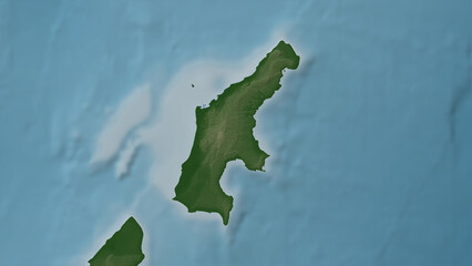 Saipan Island. United States. Physical © zelwanka