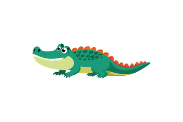  Cute Alligator vector art illustration