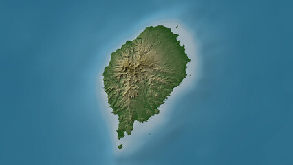 Sao Tome Island. Sao Tome and Principe. Physical © zelwanka