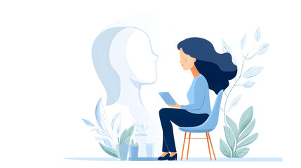 Create a promotional graphic for a workplace mental health